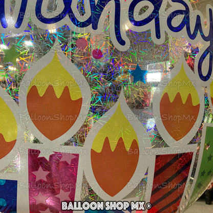 Velas holográficos jumbo