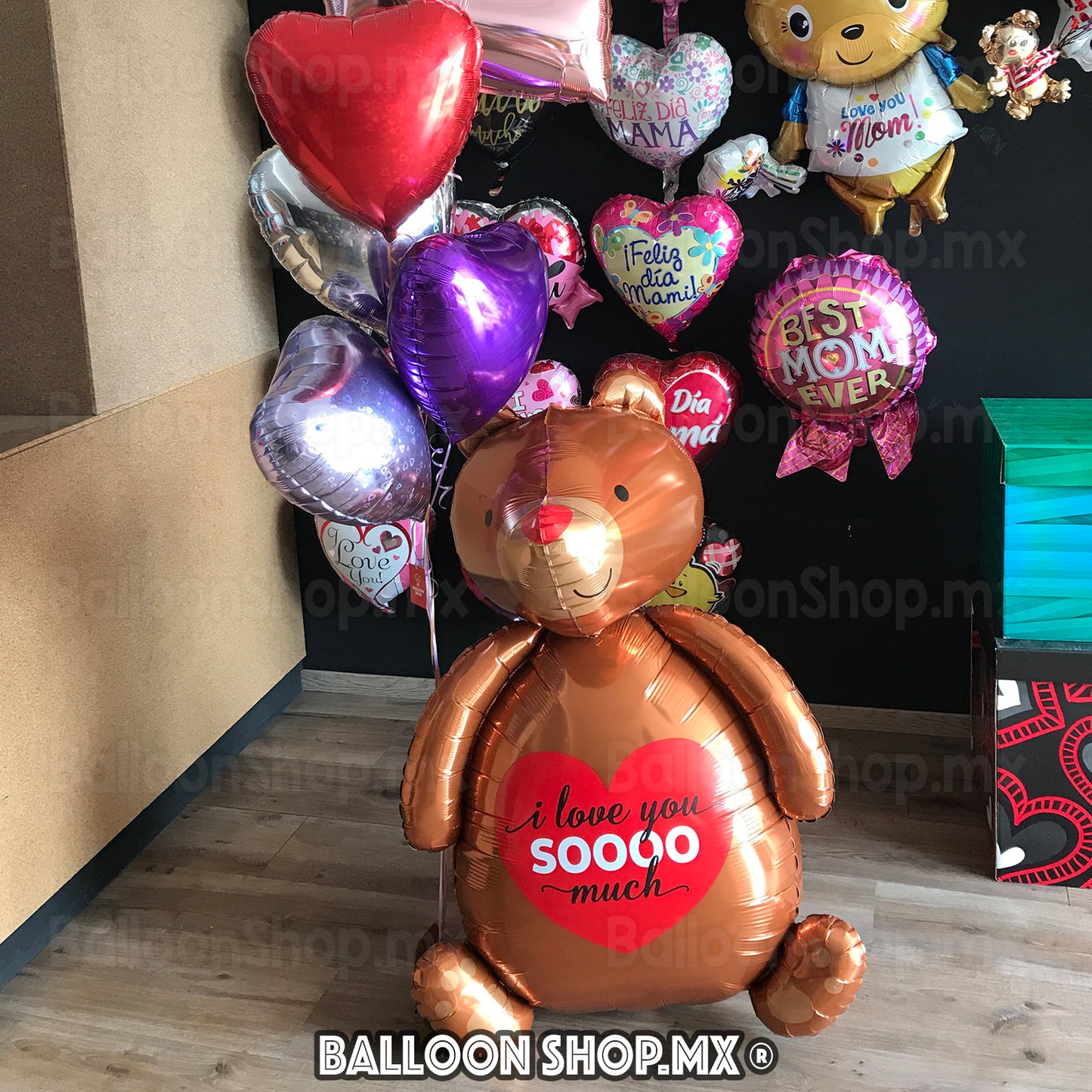 Corazón holográfico lila