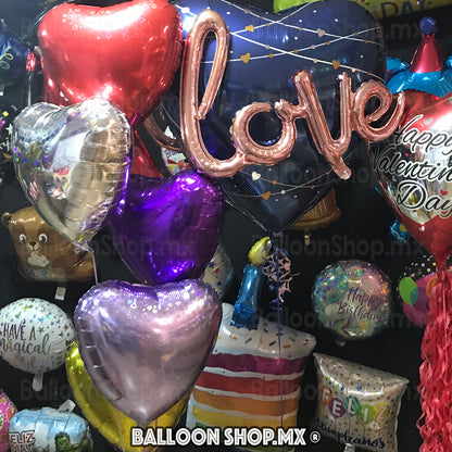 Corazón holográfico plata