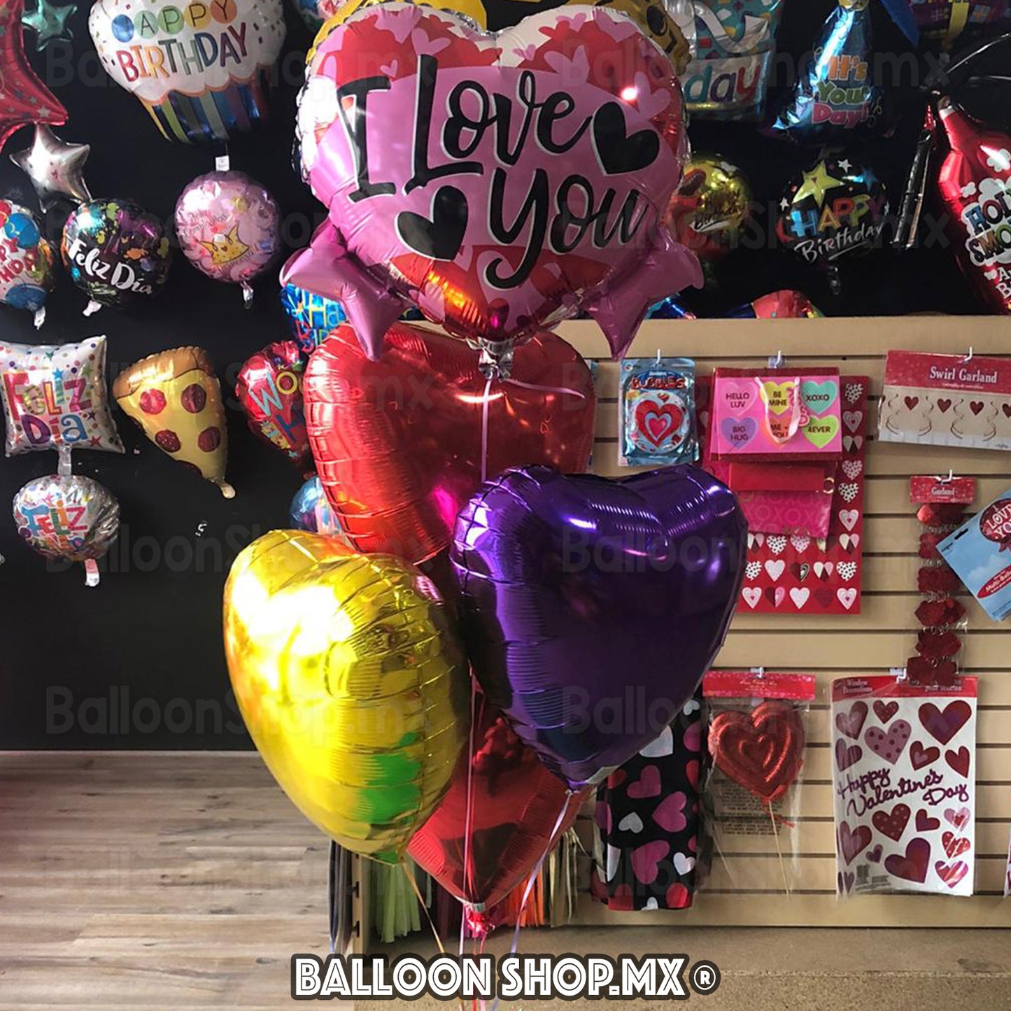 Corazón holográfico morado