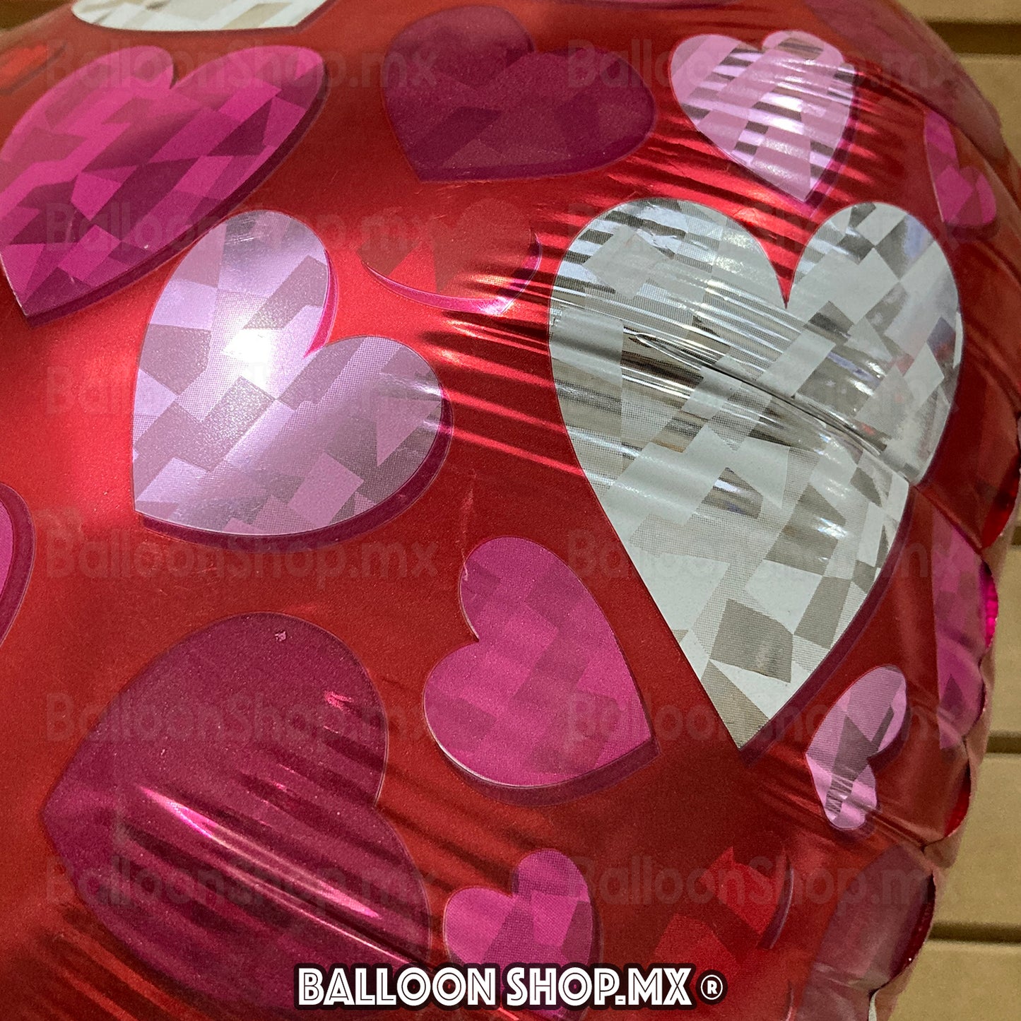 Corazones holográficos