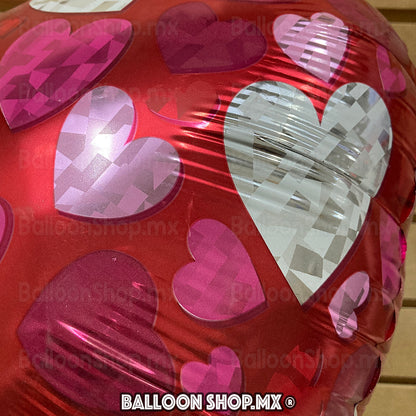 Corazones holográficos