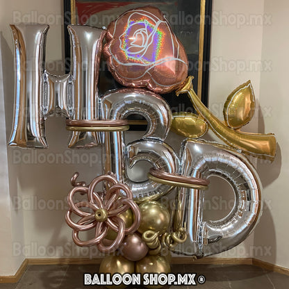 Rosa holográfica gigante