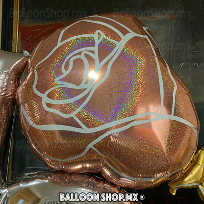 Rosa holográfica gigante