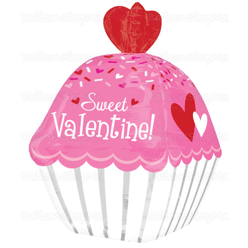 Cupcake Valentines 3d