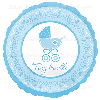 Pequeña carriola azul