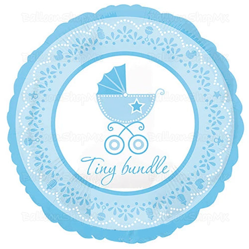 Pequeña carriola azul