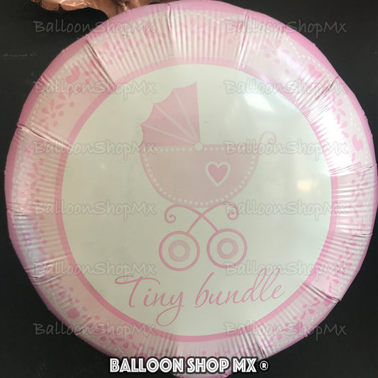 Pequeña carriola rosa