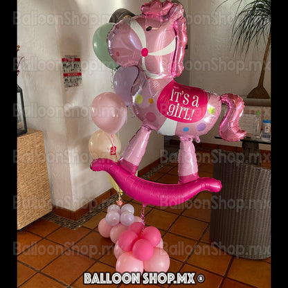 Caballito jumbo rosa