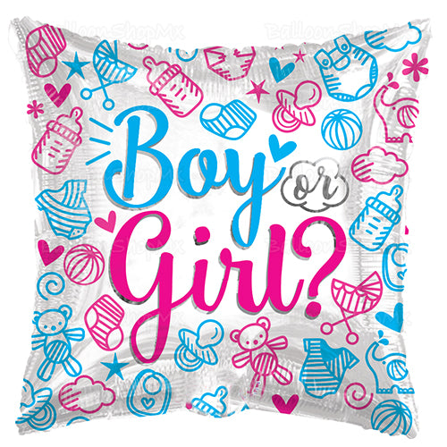 Gender reveal cuadrado