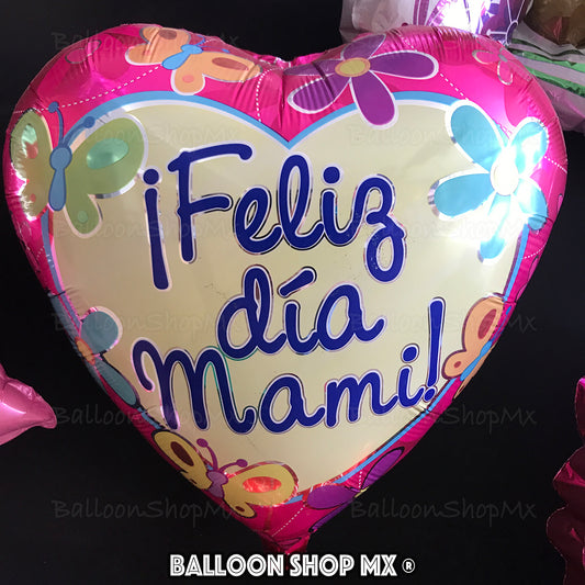 Corazón Feliz Día Mami