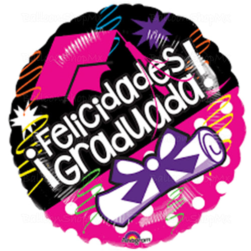 Graduada rosa redondo