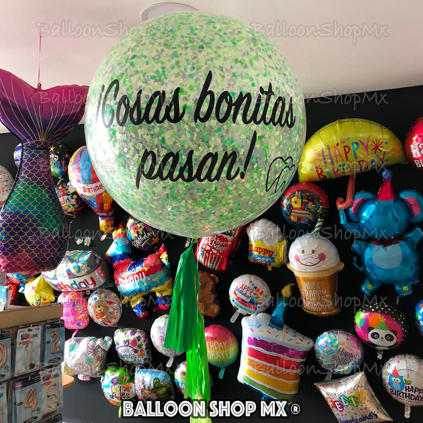 Gigante con confeti 80 cm