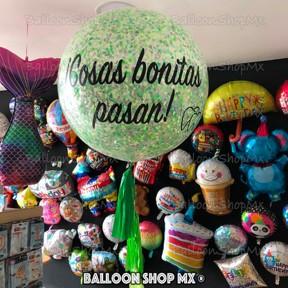 Gigante con confeti 80 cm