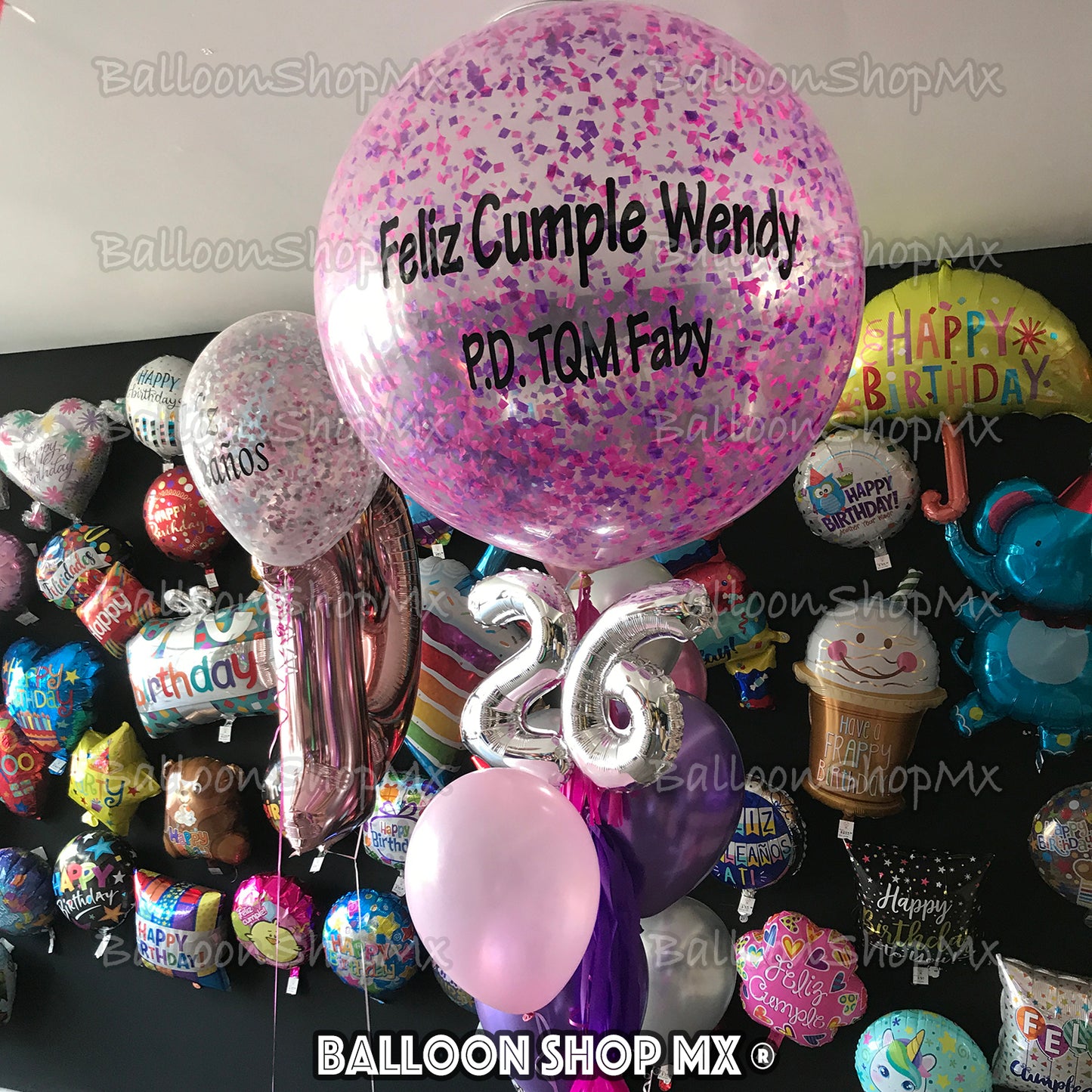 Gigante con confeti 80 cm