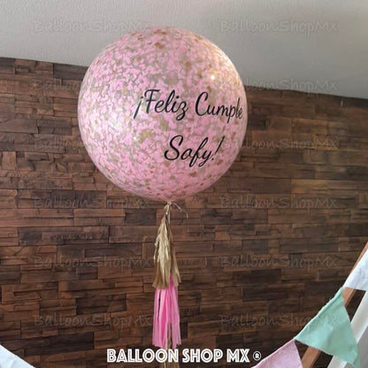 Gigante con confeti 80 cm