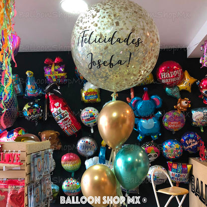 Gigante con confeti 80 cm