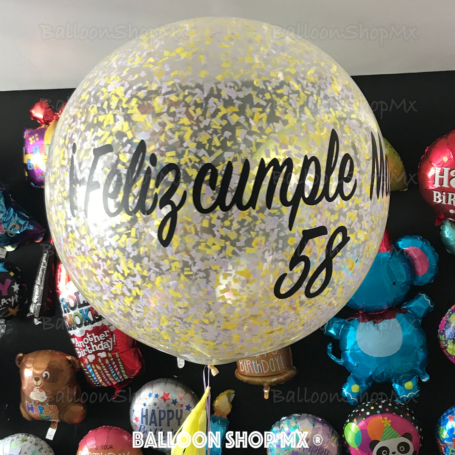 Gigante con confeti 80 cm