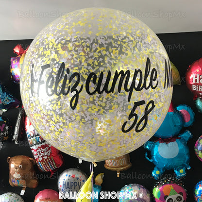 Gigante con confeti 80 cm