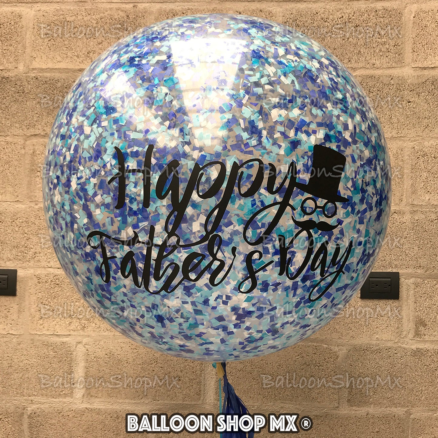 Gigante con confeti 80 cm