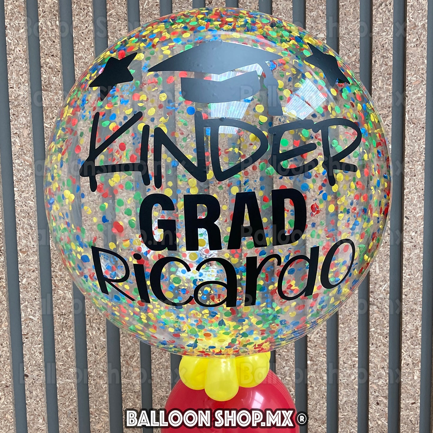 Burbuja con confeti 55 cm