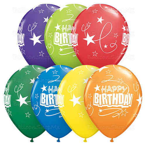 Látex cumpleaños estrellas