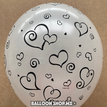 Látex corazón curly