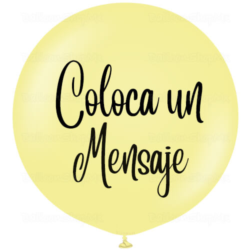 Burbuja pastel amarillo 55 cm