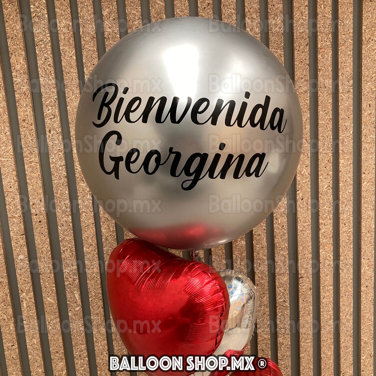 Burbuja cromada plata 55 cm