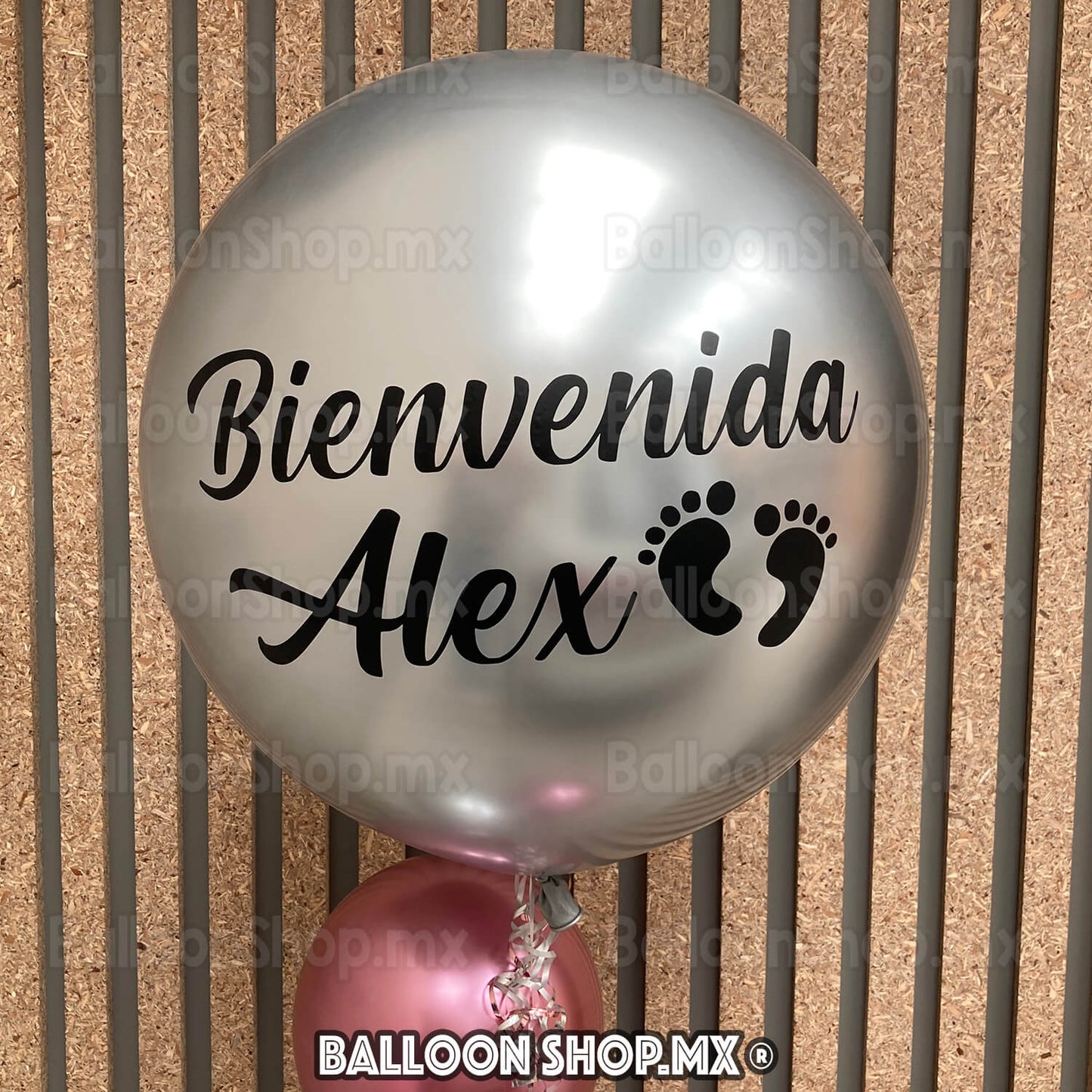 Burbuja cromada plata 55 cm