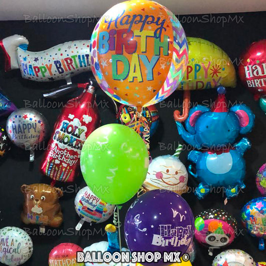 Látex cumpleaños serpentinas