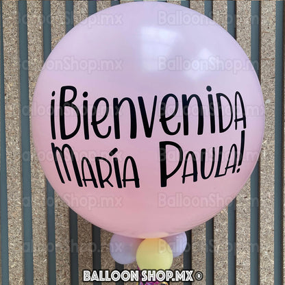 Burbuja pastel rosa 55 cm