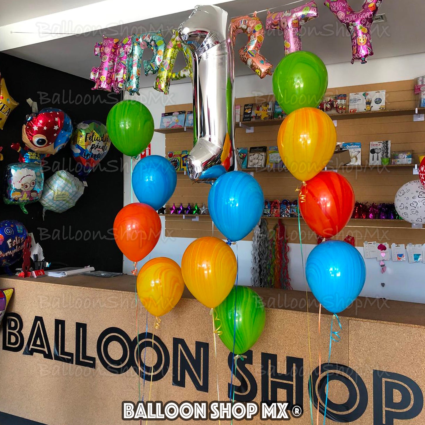 Látex marmoleado amarillo