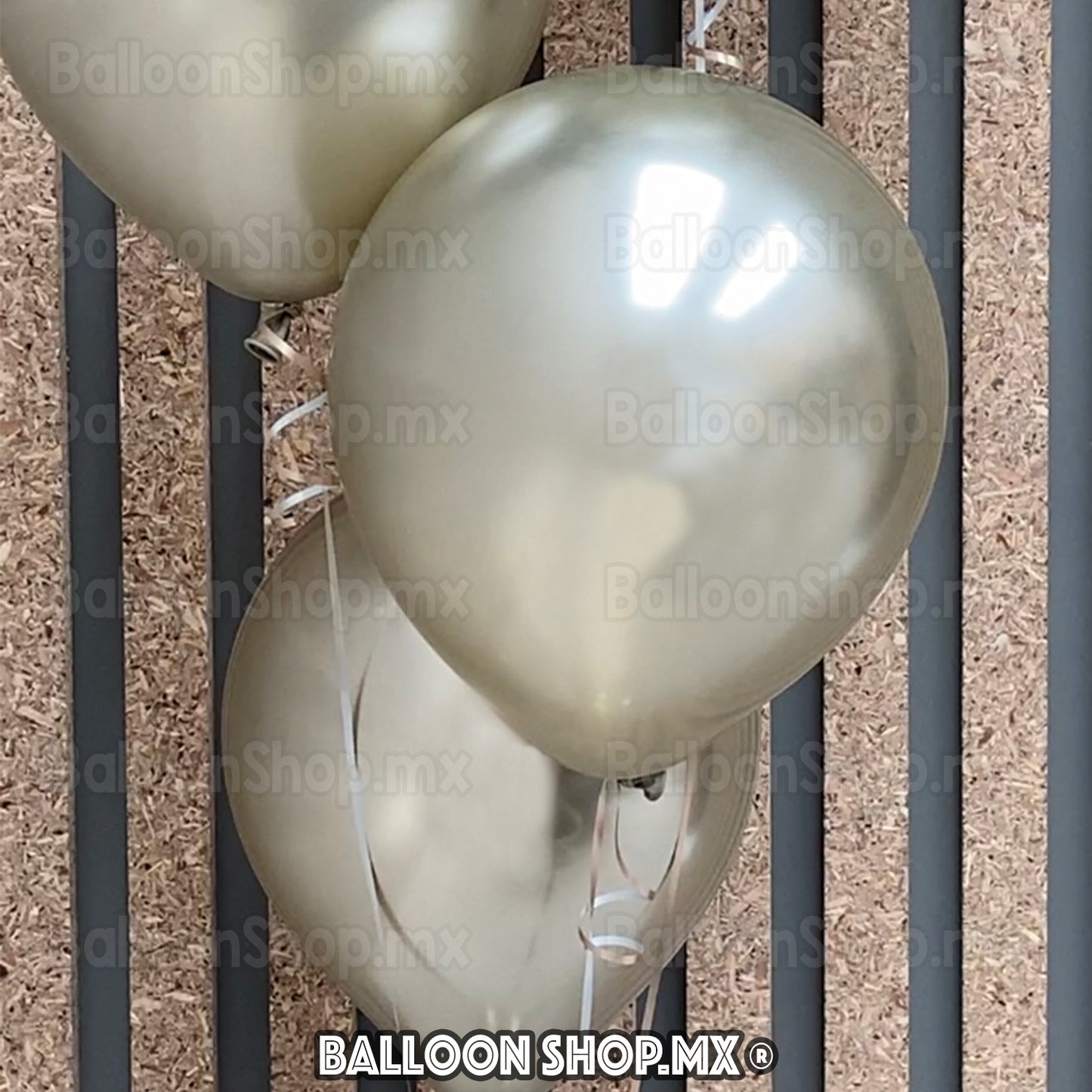 Látex cromado champagne