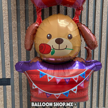 Aerostático gigante con perrito