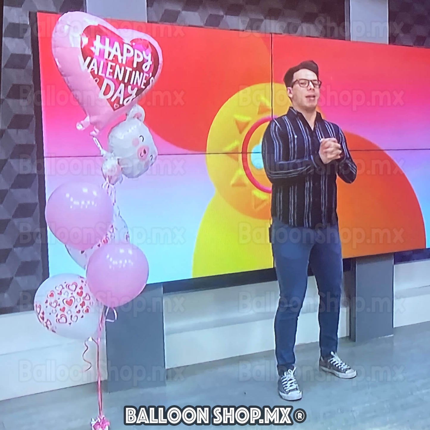 Osito con globo Valentine's