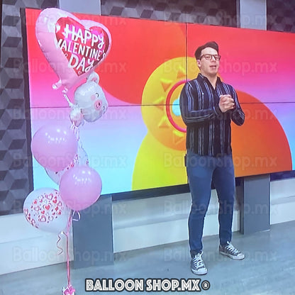 Osito con globo Valentine's