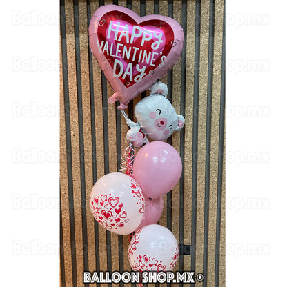 Osito con globo Valentine's