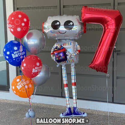 Números grandes en rojo