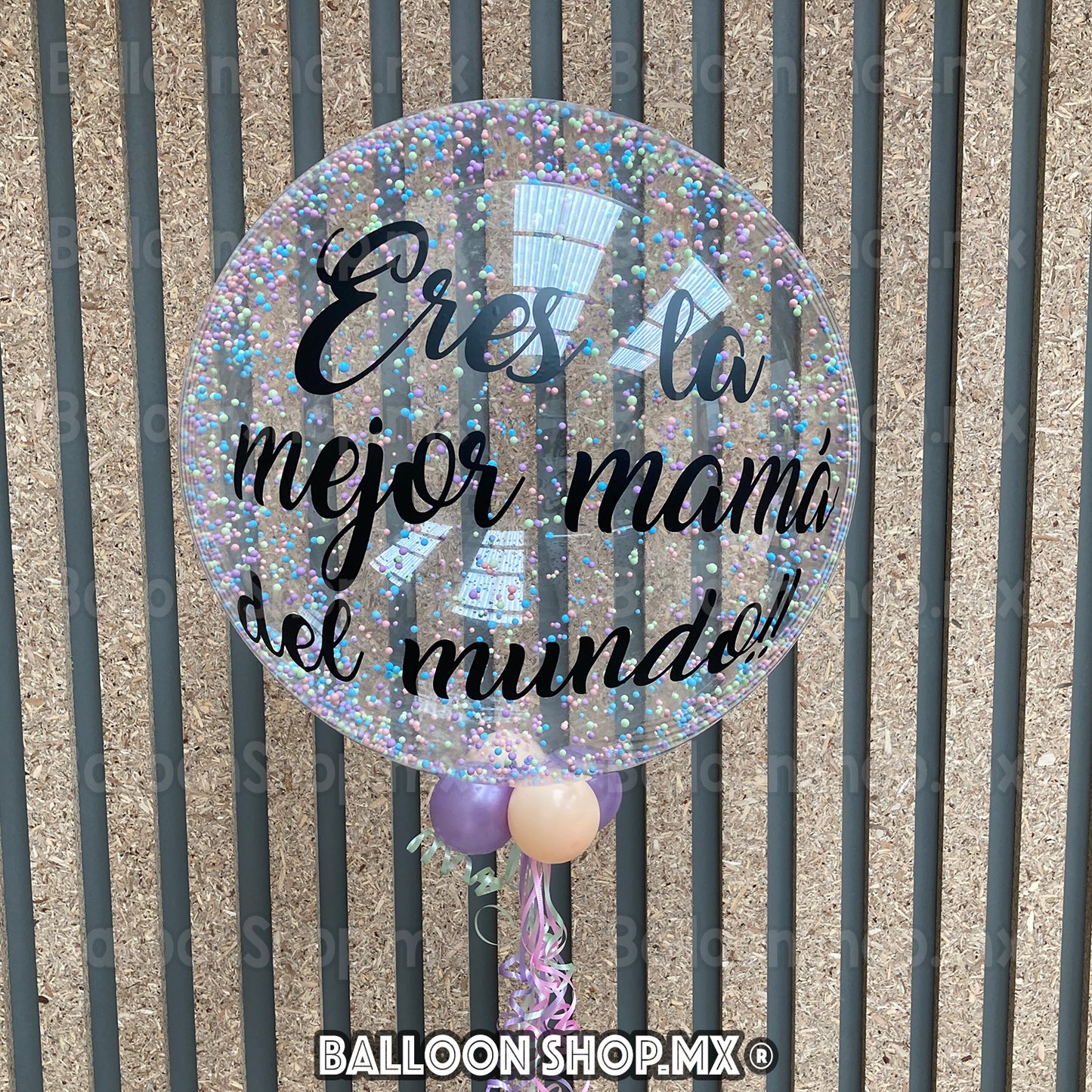 Burbuja con esferitas 55cm