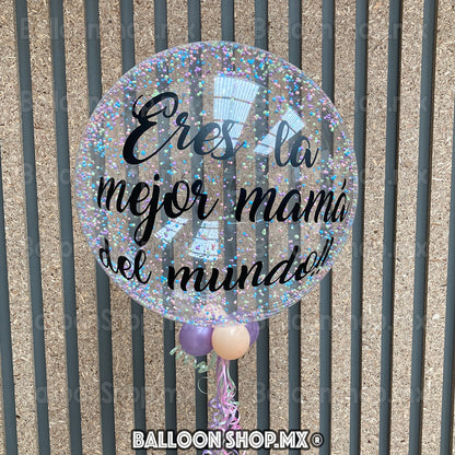 Burbuja con esferitas 55cm