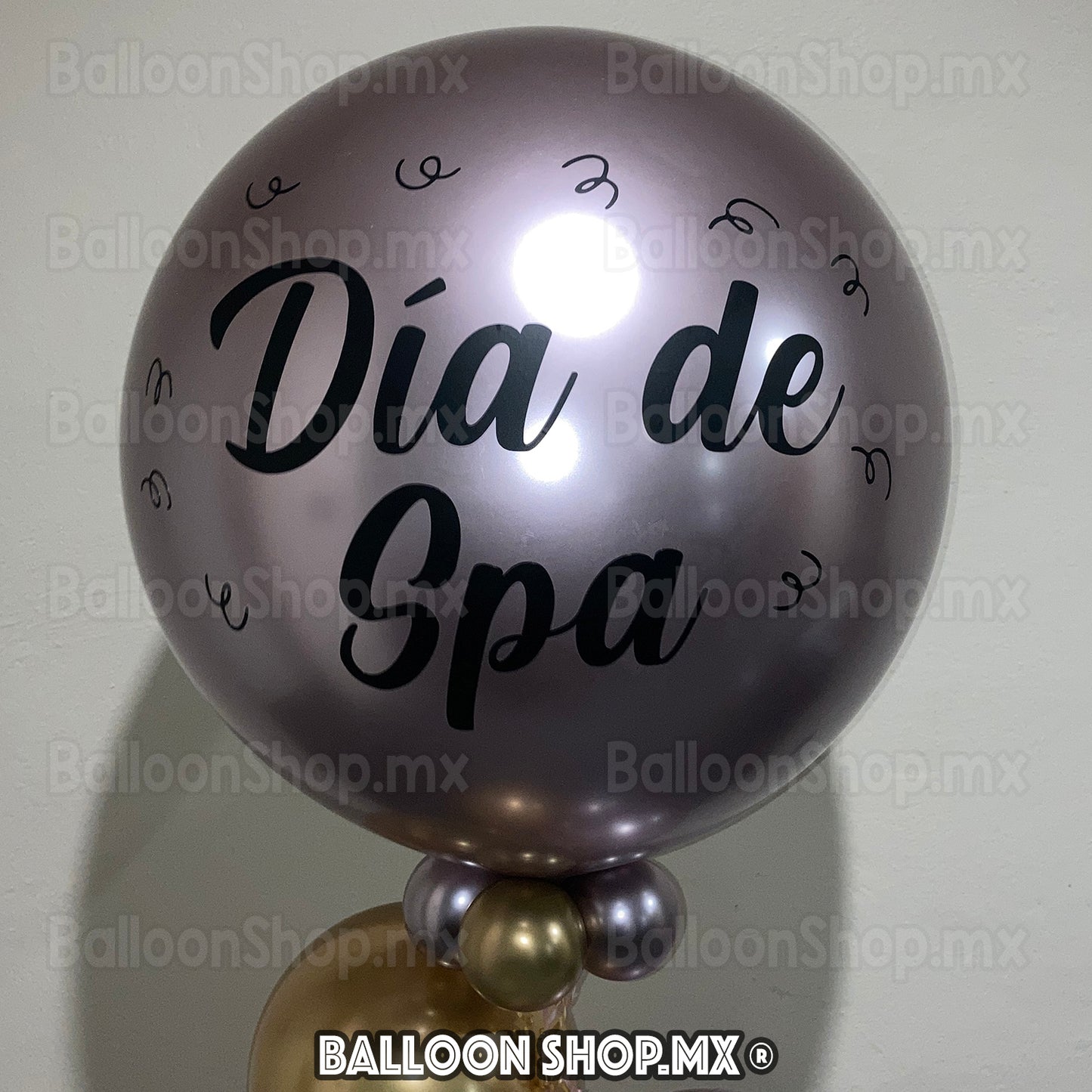 Burbuja cromada cuarzo 55 cm