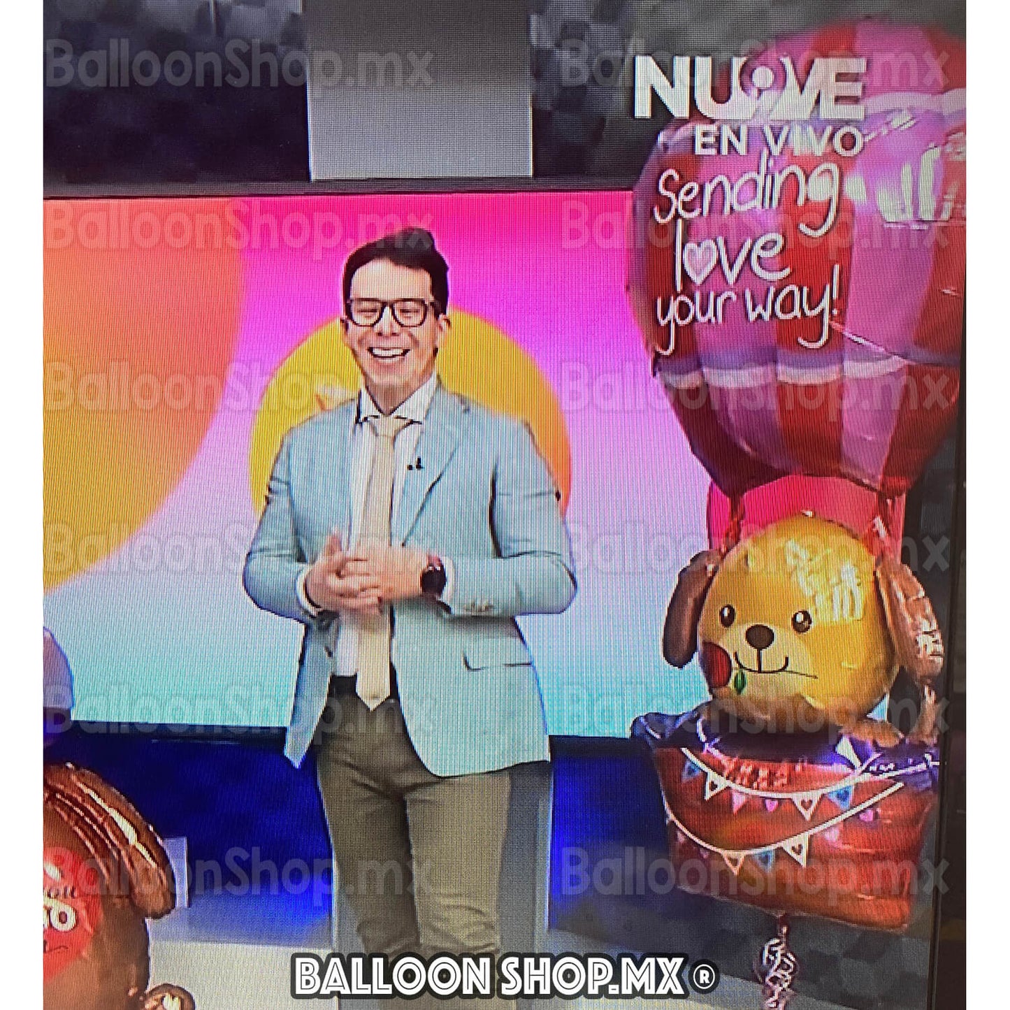 Aerostático gigante con perrito