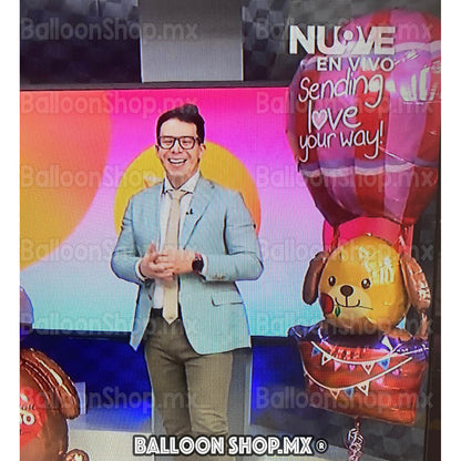 Aerostático gigante con perrito