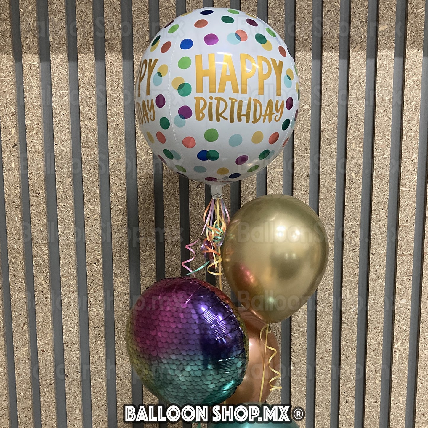 Burbuja confeti satinado