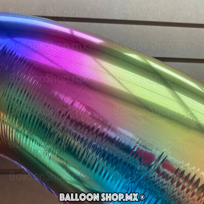 Números grandes en arcoíris