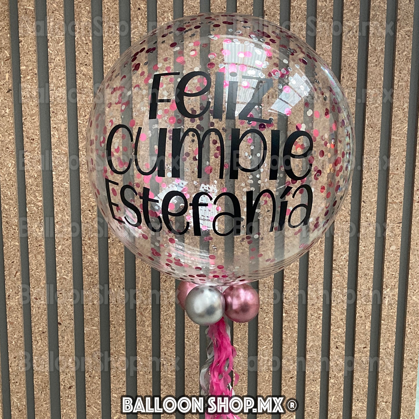 Burbuja con confeti 55 cm