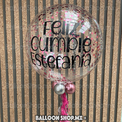 Burbuja con confeti 55 cm