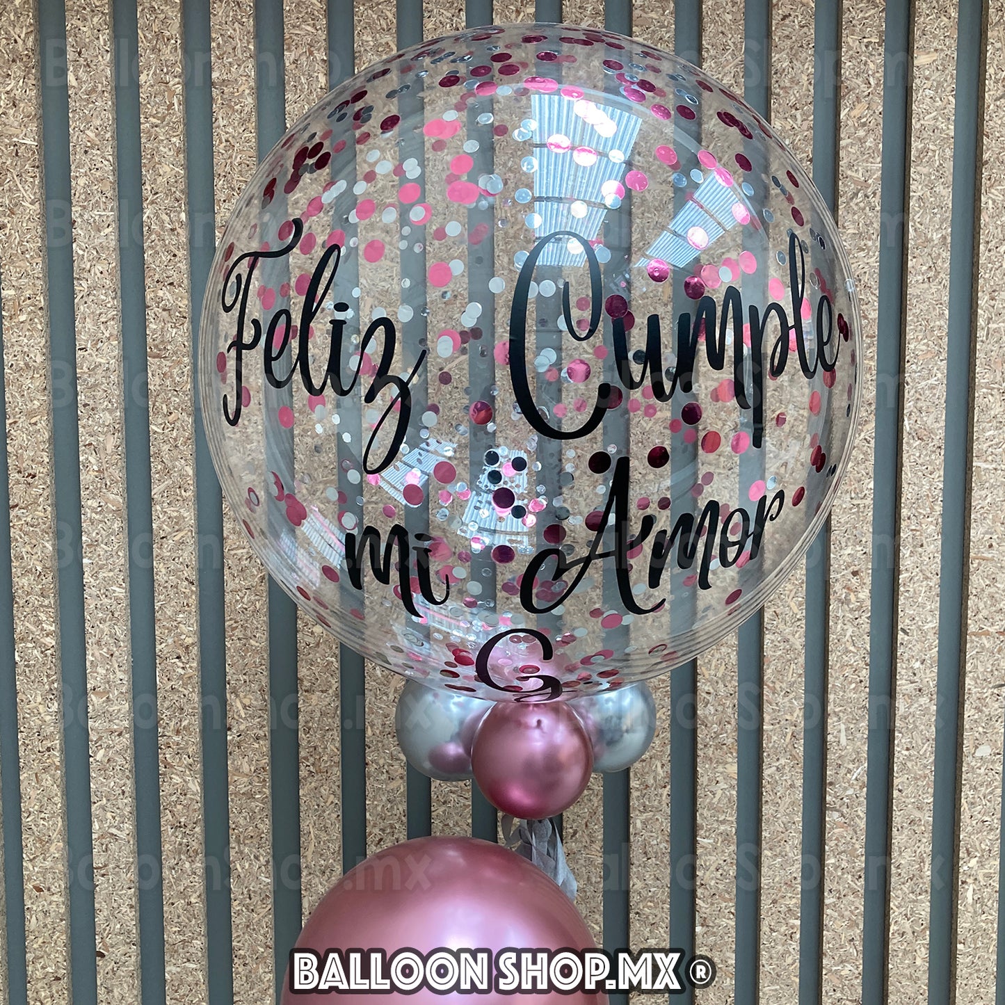 Burbuja con confeti 55 cm